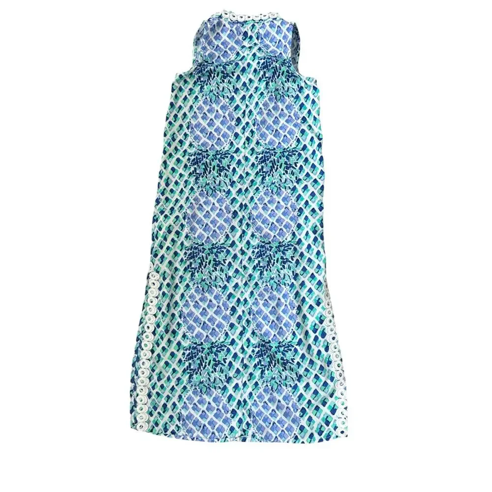 Lilly Pulitzer Jane Child’s Blue and White Maxi Dress  Size 6